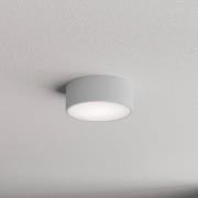 Plafondlamp Cleo 200, grijs, sensor, IP54, Ø 20 cm, metaal