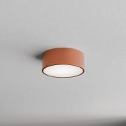Plafondlamp Cleo 200, koper, sensor, IP54, Ø 20 cm, metaal