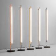 OLEV LED vloerlamp TRISEL, titanium, metaal, 2.700 K, dimbaar