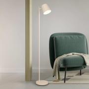 LED vloerlamp Blake, zand, metaal, dimbaar
