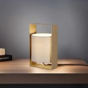 Tafellamp Pail, koffie, metaal, hoogte 27 cm