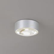 Lindby LED downlight Siaka, grijs, metaal, Ø 5 cm, IP65