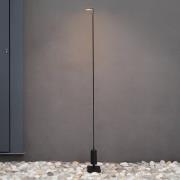 Luceplan LED tuinpadverlichting Flia, 75 cm hoog, zwart, kunststof