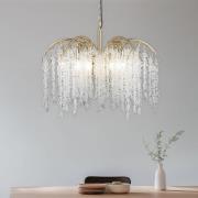 Hanglamp Grape, antiek messing, Ø 72 cm metaal/glas 12-lamps.