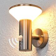 Bewegingsmelder wandlamp Tiga voor buiten, LED