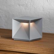 LED tafellamp Nutalis, mistgrijs, IP54, dimbaar