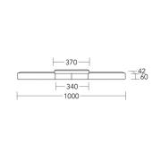 HerzBlut LED plafondlamp Lana del bianco, hout, dimbaar