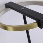 Aerial LED tafellamp, messing/zwart, staal, silicone