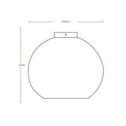 LEDVANCE plafondlamp Bal, Ø 26 cm, bruin, golfkarton, E27