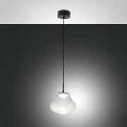 LED hanglamp Deva, helder, glas, Ø 25 cm, CCT, dimbaar