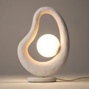 Maytoni LED tafellamp Opus, wit, metaal/glas, hoogte 38 cm