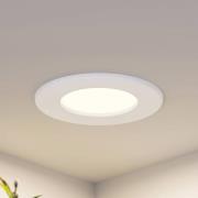 Prios LED inbouwlamp Cadance, wit, 12 cm, set van 3, CCT