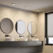 Prios LED plafondlamp Edwina, zilver, 18 cm, set van 2