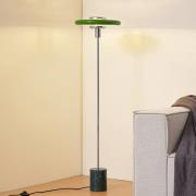 Lindby vloerlamp Branford, 130 cm, groen, metaal/marmer