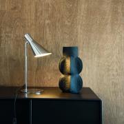 Dyberg Larsen tafellamp DL12, chroom, hoogte 39,5 cm, metaal