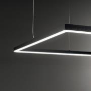 Ideal Lux LED-pendel Oracle Slim 50 x 50 cm zwart 3.000 K