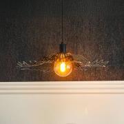 Dyberg Larsen hanglamp Flora, zwart mat, Ø 60 cm metaal