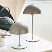 Dyberg Larsen LED tafellamp op batterijen Along, zilverkleurig, 20 cm