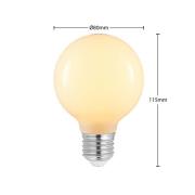 LED lamp E27 4W G80 2.700K dimbaar opaal 3 per set