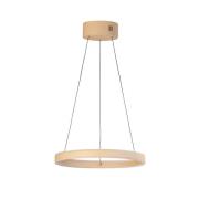 LED hanglamp Silvio, Ø 50 cm, zandkleurig, metaal, CCT,