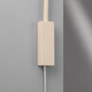 LED wandlamp Sten, zandkleurig, hoogte 61 cm Gebarenbediening