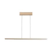 LED hanglamp Torvi, zandkleurig/wit, lengte 115 cm, CCT