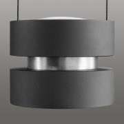 LED hanglamp Glow-Sphere, lengte 112 cm, zwart, metaal