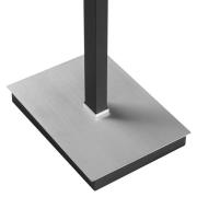 LED vloerlamp Pulse, zwart, hoogte 150 cm, metaal, leeslampje