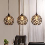 Hanglamp Fellini MR-786 3-lamps lineair zwart