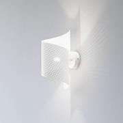 Wandlamp Spiral, wit, metaal, G9, 29 cm hoog