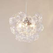 Lucande hanglamp Diborah, helder, Ø 43 cm, glas, G9