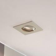 Prios inbouwlamp Fibur, beige, 9 cm, GU10