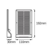 OSRAM LED-zonne-buitenwandlamp DOORLED, zilver Sensor IP44