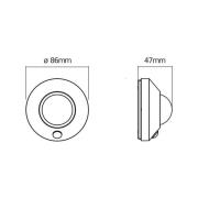 OSRAM LED nachtlampje NIGHTLUX CEILING, wit, sensor batterij