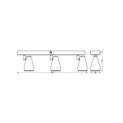 OSRAM plafondspot PEAR, wit, 3-lamps, GU10-LED 2.700 K