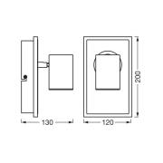 OSRAM LED wandspot MARS CLICK-SELECT, 1 spot, zwart