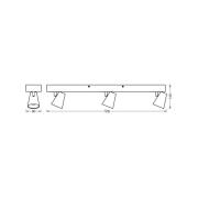 OSRAM LED plafondlamp NEPTUNE CLICK-SELECT, 3 spots, wit