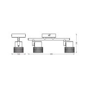 OSRAM plafondspot CORK, wit, 2 spots, GU10-LED, 927, dimbaar