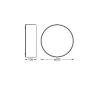 OSRAM plafondlamp ORBIS PARIS, beige, Ø 30 cm, textiel, E27