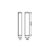 OSRAM wandlamp BATHROOM, chroom Lengte 46 cm Metaal/glas IP44