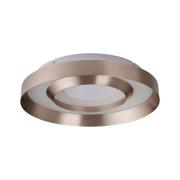LED plafondlamp Onix, Ø 40 cm, roségoud, metaal