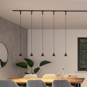 Paulmann URail hanglamp Runa, zwart mat, GU10