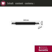 Paulmann URail railadapter Zigbee dimbaar/schakelbaar zwart