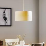 Hanglamp Roller, wit/goud, Ø 40 cm