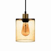 Hanglamp Soda met glazen kap geel Ø 15cm