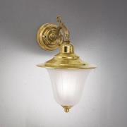 Buitenwandlamp Yard, messing, glas gesatineerd, E27, IP43