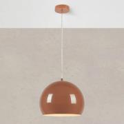 Hanglamp Pop, Ø 28 cm, bruin, metaal