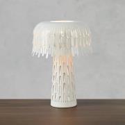 Tafellamp Verbera, wit, hoogte 38 cm, metaal