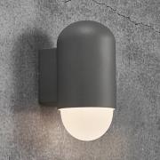 Buitenwandlamp Heka, antracietgrijs, aluminium, hoogte 21,6 cm