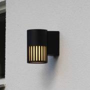 Buitenwandlamp Pistoia, zwart, hoogte 17 cm, metaal, IP54